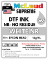 McLaud Supreme DTF Ink, New Formulation for NR-No Residue and LR-Low Residue White Ink