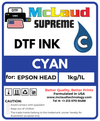 McLaud Supreme DTF Ink, New Formulation for NR-No Residue and LR-Low Residue White Ink