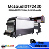 McLaud DTF2430 Impresora DTF de 3 cabezales, 8 colores + 4 blancos, impresión de 24" de ancho, precio especial de fábrica