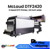 Impresora McLaud DTF2420 de doble (2) cabezal, impresión de 24 pulgadas de ancho, precio especial de fábrica