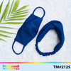 McLaud Turmask Plain Color (juego de diadema/turbante y mascarilla)