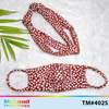 McLaud Fashionable Turmask (juego de diadema/turbante y mascarilla)